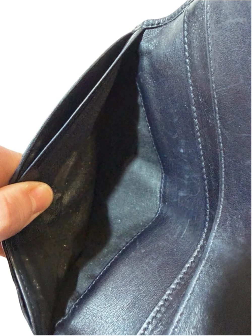Gucci Black Leather Long Wallet Continental Snap Vintage Made in Italy flaw - Picture 15 of 15